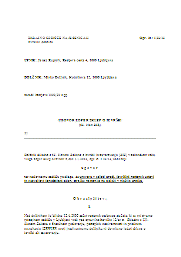 Ugovor zoper sklep o izvršbi zaradi začetka postopka osebnega stečaja nad dolžnikom - S tem obrazcem dolžnik poda ugovor zoper sklep o izvršbi, kadar je nad njim začet postopek osebnega stečaja.
Ugovor je potrebno vložiti v roku 8. dni od prejema sklepa o izvršbi.
Izjeme, ko je zoper dolžnika v osebnem stečaju dovoljeno izdati sklep o izvršbi.